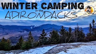 Adirondack Winter Camping  Rocky Falls and Mount Jo [upl. by Asuncion]