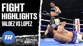 Pablo Valdez Drops Noe Alejandro Lopez 3 Times Ends It With Nasty Body Shot KO  FIGHT HIGHIGHTS [upl. by Dagna665]