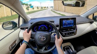 2022 Toyota Corolla Hybrid LE  POV Test Drive Binaural Audio [upl. by Inafets388]