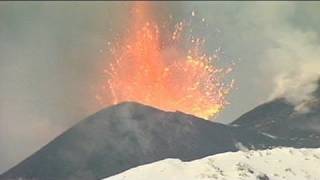 Fire and ice on Mount Etna [upl. by Gautious]