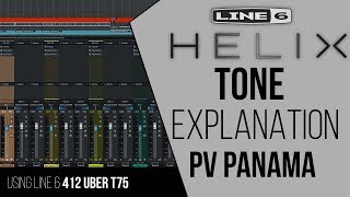 Line 6 Helix TONE EXPLANATION PV Panama Peavey 5150 412 Uber T75 [upl. by Nwahser783]