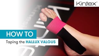 HOW TO  Kinesiology taping the hallux valgus [upl. by Keyte]