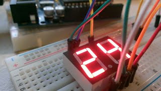 Arduino 2 digit 7 segment display counter Speed control of counter using potentiometer [upl. by Mosier956]