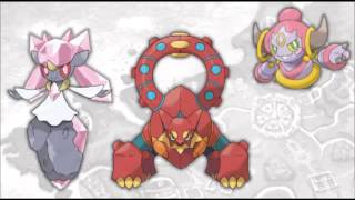 Pokemon X and Y  Event Legendary Trio Diancie Hoopa Volcanion Fanmade [upl. by Nalat]