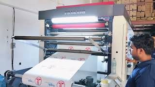 4 Colour Flexographic Printing Machine Installation in UAE  How to Flexo Printing Machine Working [upl. by Sumedocin]