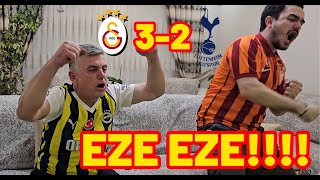 FANATİK FENERLİ VE GSLİ OĞLU GALATASARAYTOTTENHAM MAÇINI İZLİYOR [upl. by Pet417]