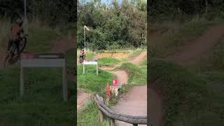 Mv bike park and back yard dirt jumps bikepark jump mtb mountainbiking sendit mtblife [upl. by Adnilev]