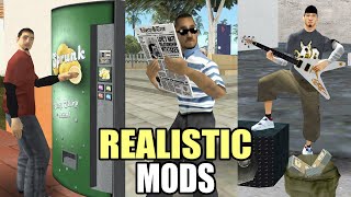 12 Awesome Mods That Make GTA San Andreas REALISTIC  Real Life Mods [upl. by Maddalena]