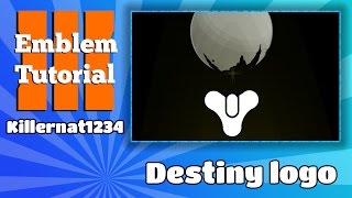 Black Ops 3 Emblem Tutorial Destiny Logo [upl. by Kimmi785]