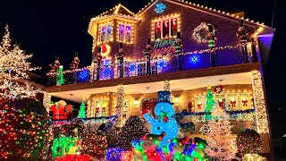 ⁴ᴷ Dyker Heights Christmas Lights 2021 in Brooklyn New York City ✨🎅 [upl. by Gawain559]