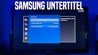 Samsung Fernseher Untertitel einschaltenausschalten  Deutsch [upl. by Yttisahc60]