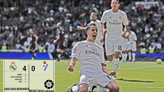 Real Madrid 40 Éibar La Liga 201516 matchday 32 [upl. by Ahsirak]