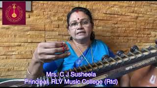 Veena വീണാനാദം Mrs C J Susheela Principal RLV Music collegeRtd amp Prof Ramesh Govind [upl. by Sedaiuqlem604]