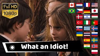 quotWHAT AN IDIOTquot in Different Languages Hermione Granger Multilanguage [upl. by Kamerman]