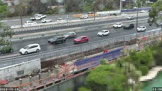 Warringah Freeway Upgrade time lapse  Saturday 19 October 2024 [upl. by Rhynd]