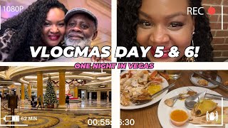 VLOGMAS Day 5 amp 6 Date Night in Vegas [upl. by Eatnwahs]