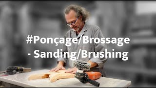 PonçageBrossage  SandingBrushing PRALONG GUITAR FACTORY TOUR [upl. by Ebneter]