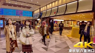 【4K60fps】Tokyo Station  Yaesu exit amp Marunouchi exit walking tour [upl. by De303]