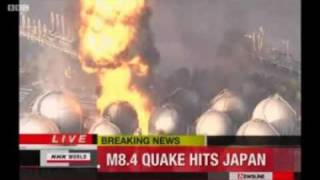 Massive tsunami hits Japan after earthquake  March 11 2011 [upl. by Aurelie]