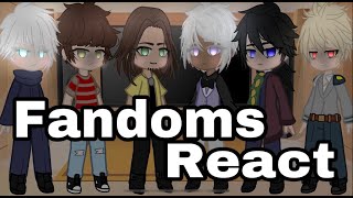 Fandoms React to Each OtherPart 17 2x speed  Introduction  Animejinx [upl. by Eemia]