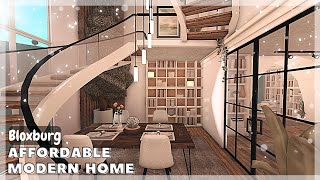 BLOXBURG Affordable Modern Home Speedbuild interior  full tour House Build [upl. by Dalury]