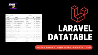 Laravel Datatable  Integrating jQuery Datatable with Laravel [upl. by Inalaek663]