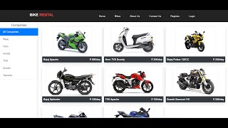 BikeCar Rental System in React and Spring boot [upl. by Ahsaek]