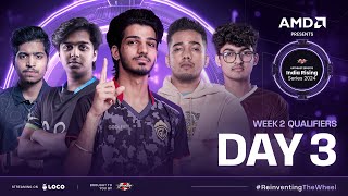 AMD Presents UE India Rising Series 2024 BGMI  Week 2 Qualifiers Day3 Ft iqoosoul godlike [upl. by Bork]