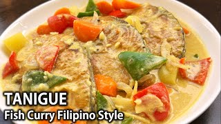 KINGFISH Curry Recipe  How to cook FISH CURRY in COCONUT MILK  Filipinostyle [upl. by Estrella]