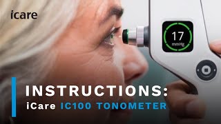 iCare IC100 Tonometer Instruction Video [upl. by Klotz908]