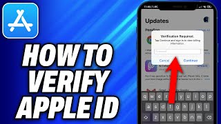 How To Verify Apple id In App Store 2024  Easy Fix [upl. by Pussej]