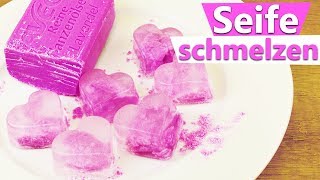 Seife schmelzen Geht das DIY Experiment in der Mikrowelle  Seife DIY Idee  Geschenk [upl. by Pierce]