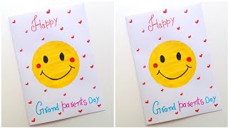 ☺️ Smiley ☺️ Grandparents Day Card Idea • how to make grandparents day card • card for grandparents [upl. by Walden]