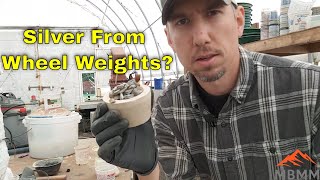 How Much Silver Can Be Recovered From Lead Wheel Weights [upl. by Elorak]