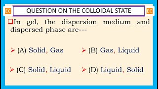 OQV NO – 354 In gel the dispersion medium and dispersed phase are [upl. by Nauqit]