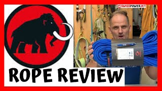 MAMMUT ROPE REVIEW  SWISSPOWERJET [upl. by Nialb]