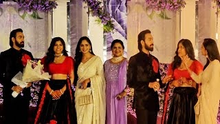 Bigg Boss Amardeep Wife Tejaswini At Maanas Nagulapalli Wedding Reception  Times Of Telugu [upl. by Nevla]