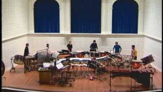 Xenakis Peaux From Pleiades Yale Percussion Group LIVE 2004 [upl. by Alliehs]