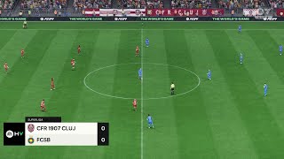 CFR Cluj vs FCSB 15092024 Superliga EA FC 24 [upl. by Neelyad]