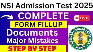 NSI Admission Test 2025 Application Form  NSI Admission Test Registration 2025How To Fill NSI Form [upl. by Jehovah913]