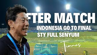 Shin Tae Yong Puas  Aftermatch Indonesia Bantai Thailand di Semifinal AFF U23 [upl. by Swanhilda]