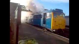 31119 cold start at Embsay WITH FLAMES [upl. by Batruk]