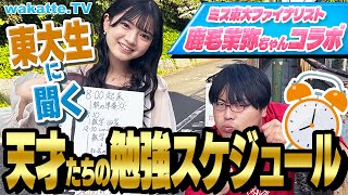 【ミス東大ファイナリストコラボ】東大生の受験生時代の1日スケジュールを聞こう！with鹿毛茉弥かげ まやちゃん【wakatte TV】956 [upl. by Inalak472]