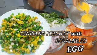 Easy how to CookGinisang Petchay with Egg nellsjune16 [upl. by Clough]