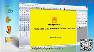 Richpeace CAD Software Online Lessons Tip of the day Move Rotate V10 [upl. by Neyrb]