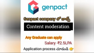 Genpact Recruitment 2024 l Latest Jobs in Hyderabad l MNC l Graduate TeluguTechInformationmore [upl. by Lunsford605]