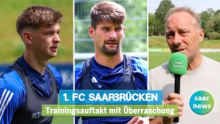 Trainingsauftakt des 1 FC Saarbrücken mit Überraschung [upl. by Feriga452]