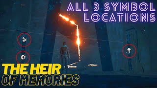 All 3 Symbol Locations  The Heir Of Memories  Assassins Creed Odyssey [upl. by Pitzer]