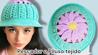 ✨ ¡NUEVO GORRO pescador TEJIDO A CROCHET  Tutorial Fácil y Rápido  Mari Rolon [upl. by Saunders]