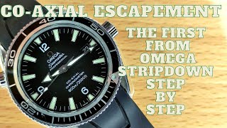 Stripdown to service omega coaxial cal2500 seamaster profesional Planet Ocean 600m chronometer [upl. by Ycnuahc]